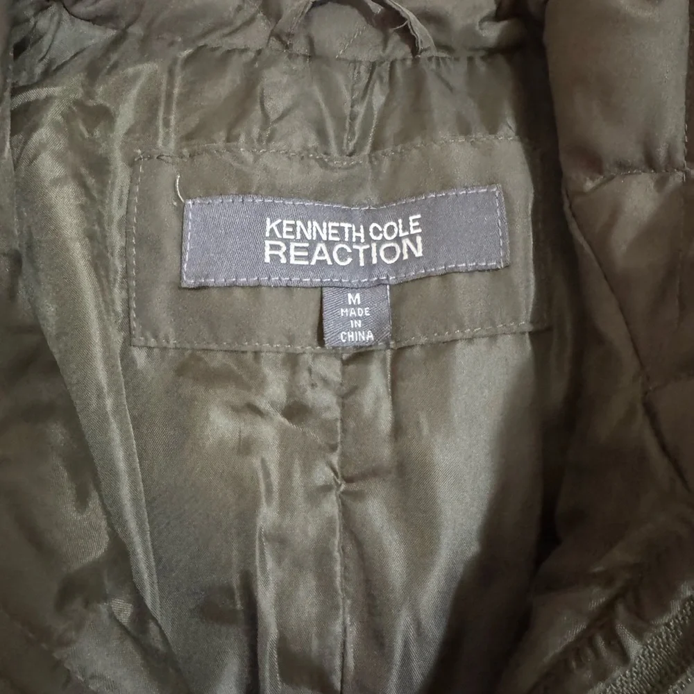 Kenneth Cole Reaction Olive Quilted Jacket - Picture 2 of 6